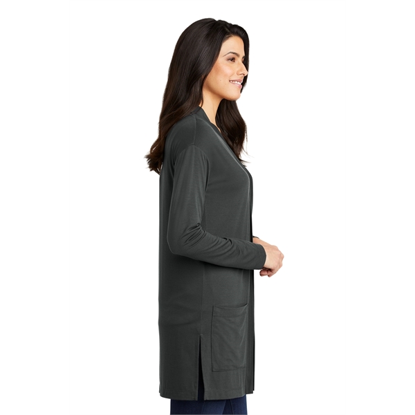 Port Authority Women's Concept Long Pocket Cardigan . - Port Authority Women's Concept Long Pocket Cardigan . - Image 10 of 10