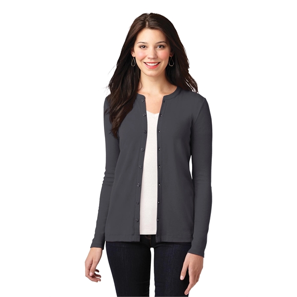 Port Authority Women's Concept Stretch Button-Front Cardi... - Port Authority Women's Concept Stretch Button-Front Cardi... - Image 8 of 28