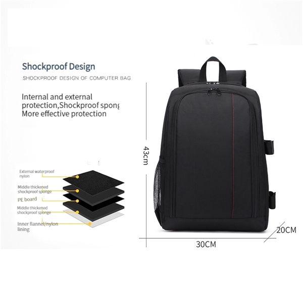 Large Camera Backpack with Tripod Strap - Large Camera Backpack with Tripod Strap - Image 4 of 4