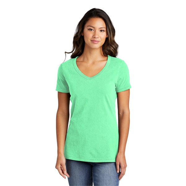 Port & Company Women's Beach Wash Garment-Dyed V-Neck Tee - Port & Company Women's Beach Wash Garment-Dyed V-Neck Tee - Image 14 of 44