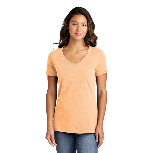 Port & Company Women's Beach Wash Garment-Dyed V-Neck Tee - Port & Company Women's Beach Wash Garment-Dyed V-Neck Tee - Image 24 of 44