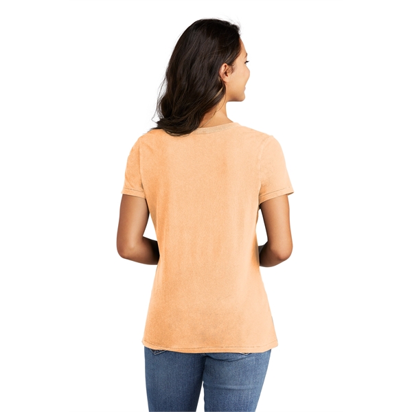 Port & Company Women's Beach Wash Garment-Dyed V-Neck Tee - Port & Company Women's Beach Wash Garment-Dyed V-Neck Tee - Image 25 of 44