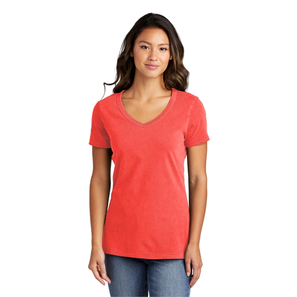 Port & Company Women's Beach Wash Garment-Dyed V-Neck Tee - Port & Company Women's Beach Wash Garment-Dyed V-Neck Tee - Image 29 of 44