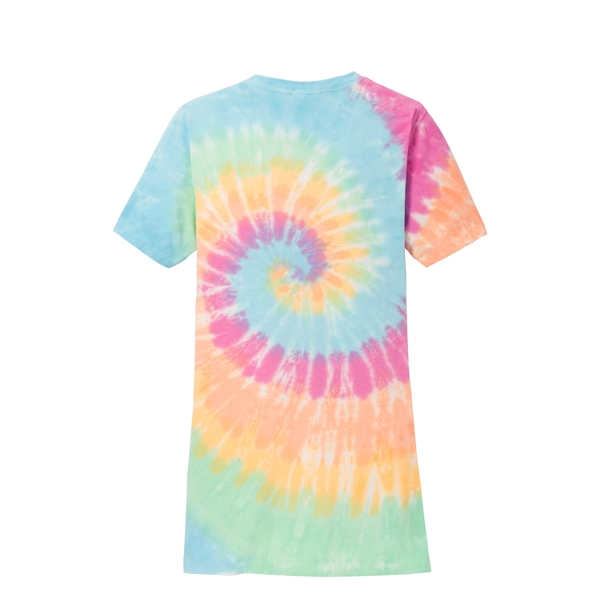 Port & Company Women's Tie-Dye V-Neck Tee. - Port & Company Women's Tie-Dye V-Neck Tee. - Image 46 of 47