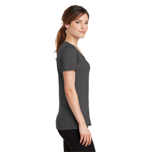 Port & Company Women's Performance Blend V-Neck Tee. - Port & Company Women's Performance Blend V-Neck Tee. - Image 14 of 66