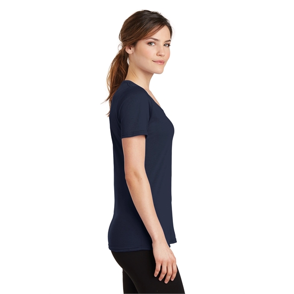 Port & Company Women's Performance Blend V-Neck Tee. - Port & Company Women's Performance Blend V-Neck Tee. - Image 20 of 66