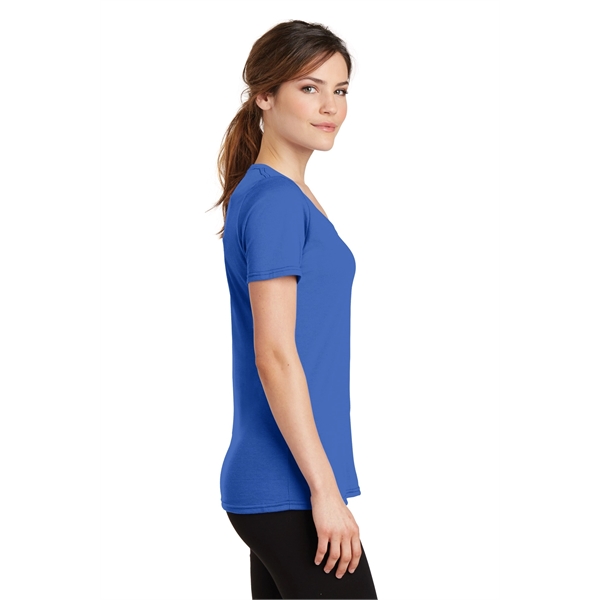 Port & Company Women's Performance Blend V-Neck Tee. - Port & Company Women's Performance Blend V-Neck Tee. - Image 24 of 66