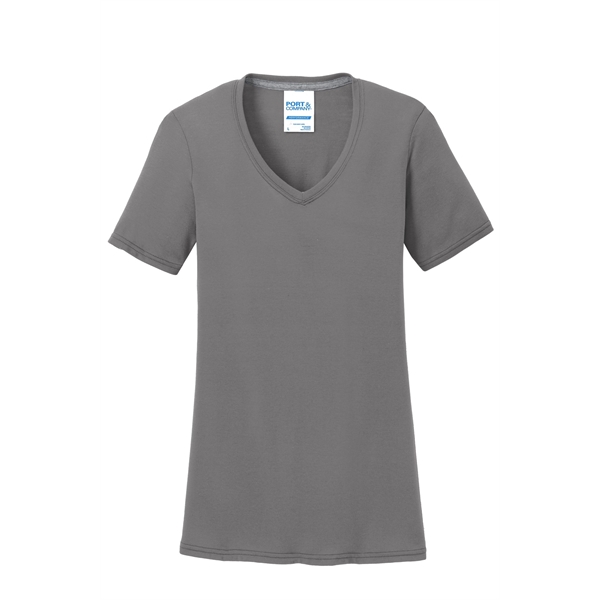 Port & Company Women's Performance Blend V-Neck Tee. - Port & Company Women's Performance Blend V-Neck Tee. - Image 45 of 66