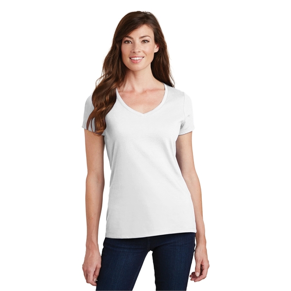 Port & Company Women's Fan Favorite V-Neck Tee. - Port & Company Women's Fan Favorite V-Neck Tee. - Image 14 of 105