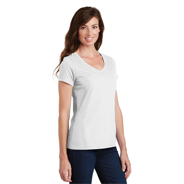 Port & Company Women's Fan Favorite V-Neck Tee. - Port & Company Women's Fan Favorite V-Neck Tee. - Image 22 of 105