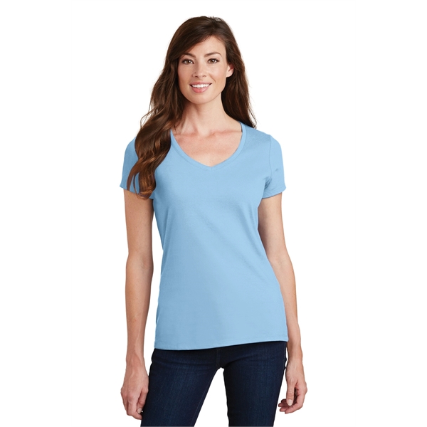 Port & Company Women's Fan Favorite V-Neck Tee. - Port & Company Women's Fan Favorite V-Neck Tee. - Image 6 of 105