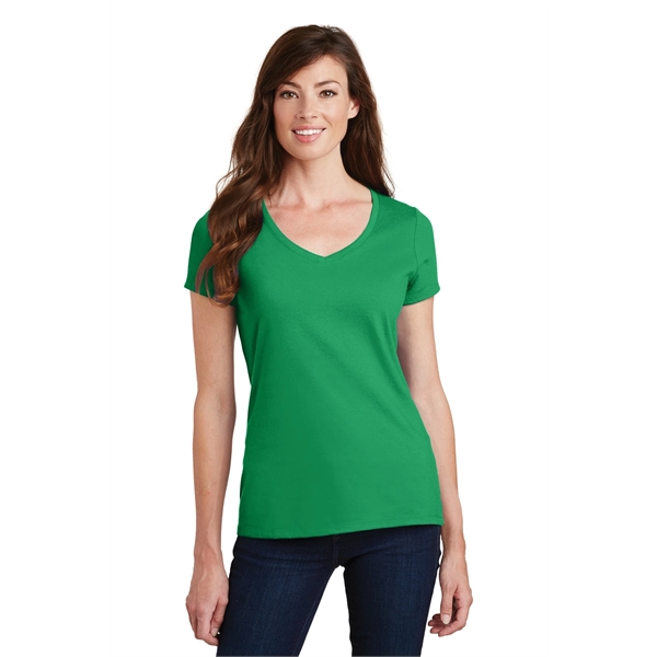 Port & Company Women's Fan Favorite V-Neck Tee. - Port & Company Women's Fan Favorite V-Neck Tee. - Image 16 of 105