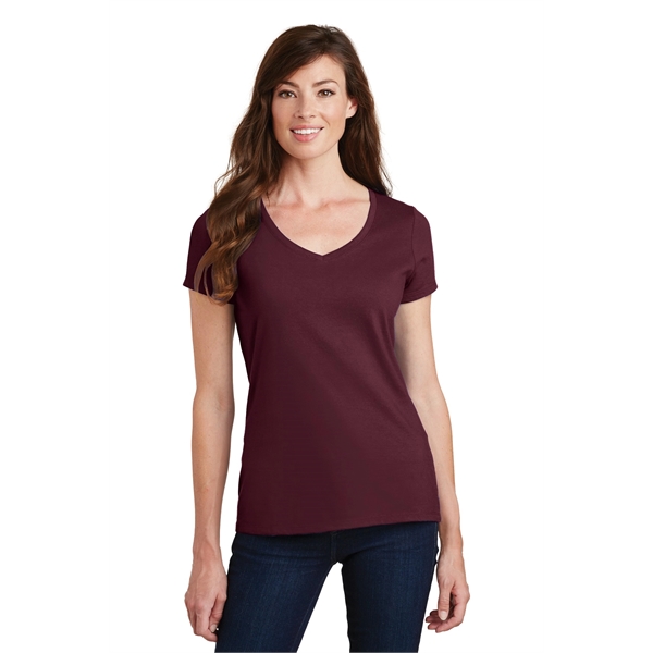 Port & Company Women's Fan Favorite V-Neck Tee. - Port & Company Women's Fan Favorite V-Neck Tee. - Image 17 of 105