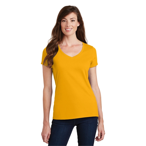 Port & Company Women's Fan Favorite V-Neck Tee. - Port & Company Women's Fan Favorite V-Neck Tee. - Image 12 of 105