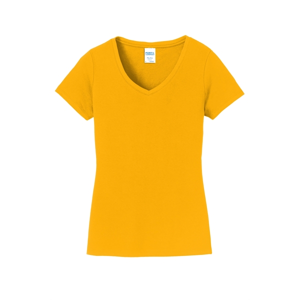 Port & Company Women's Fan Favorite V-Neck Tee. - Port & Company Women's Fan Favorite V-Neck Tee. - Image 43 of 105