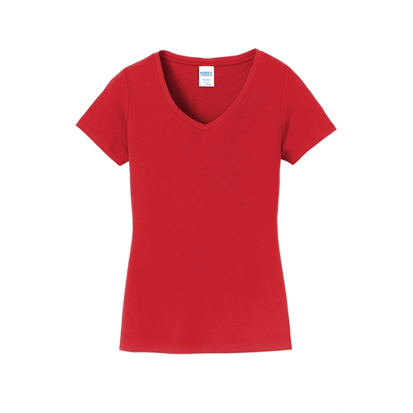 Port & Company Women's Fan Favorite V-Neck Tee. - Port & Company Women's Fan Favorite V-Neck Tee. - Image 47 of 105