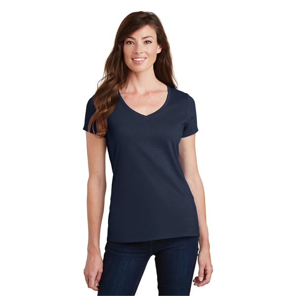 Port & Company Women's Fan Favorite V-Neck Tee. - Port & Company Women's Fan Favorite V-Neck Tee. - Image 2 of 105