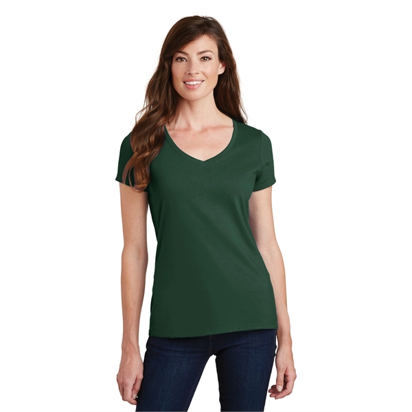 Port & Company Women's Fan Favorite V-Neck Tee. - Port & Company Women's Fan Favorite V-Neck Tee. - Image 4 of 105