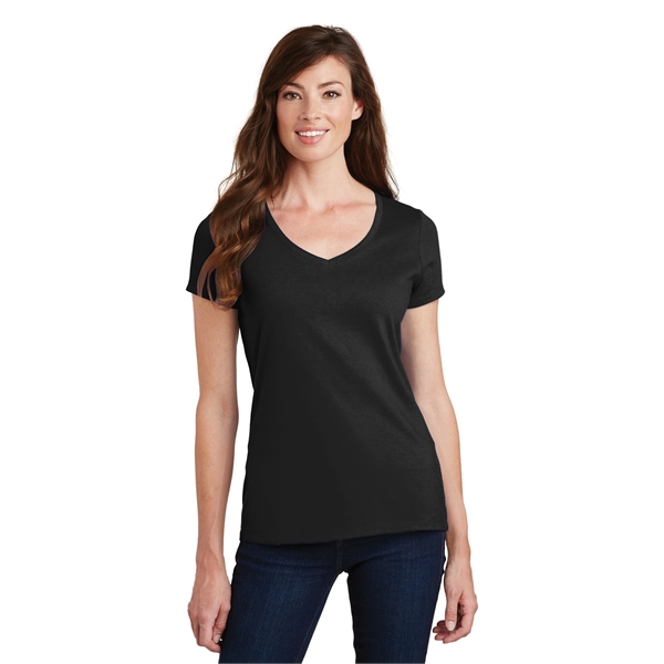 Port & Company Women's Fan Favorite V-Neck Tee. - Port & Company Women's Fan Favorite V-Neck Tee. - Image 5 of 105