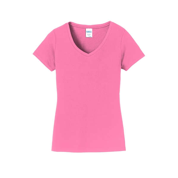 Port & Company Women's Fan Favorite V-Neck Tee. - Port & Company Women's Fan Favorite V-Neck Tee. - Image 71 of 105