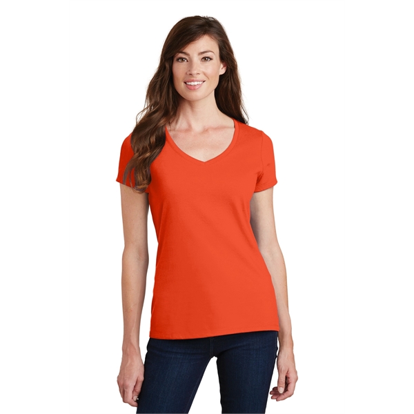 Port & Company Women's Fan Favorite V-Neck Tee. - Port & Company Women's Fan Favorite V-Neck Tee. - Image 9 of 105