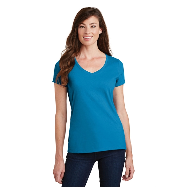 Port & Company Women's Fan Favorite V-Neck Tee. - Port & Company Women's Fan Favorite V-Neck Tee. - Image 8 of 105