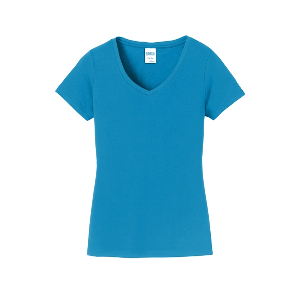 Port & Company Women's Fan Favorite V-Neck Tee. - Port & Company Women's Fan Favorite V-Neck Tee. - Image 79 of 105