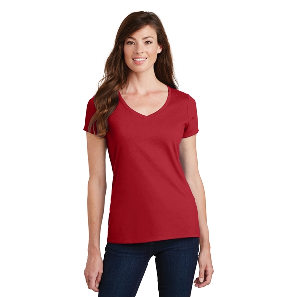 Port & Company Women's Fan Favorite V-Neck Tee. - Port & Company Women's Fan Favorite V-Neck Tee. - Image 11 of 105