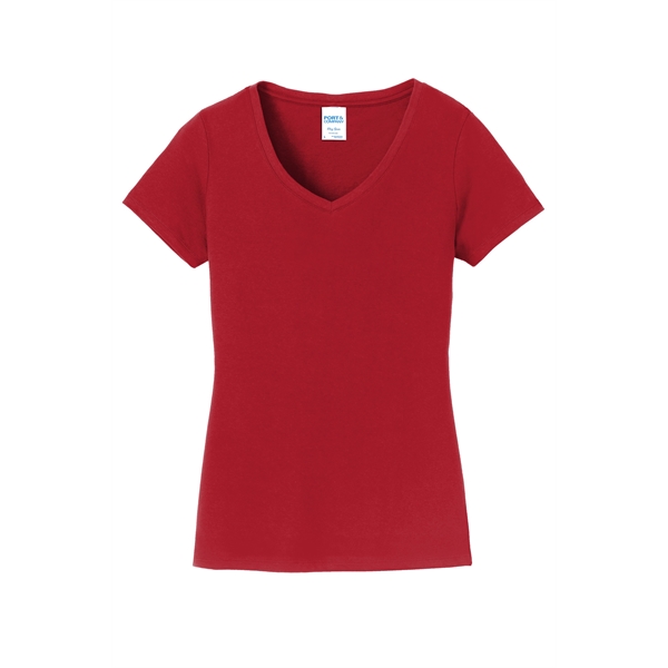 Port & Company Women's Fan Favorite V-Neck Tee. - Port & Company Women's Fan Favorite V-Neck Tee. - Image 83 of 105