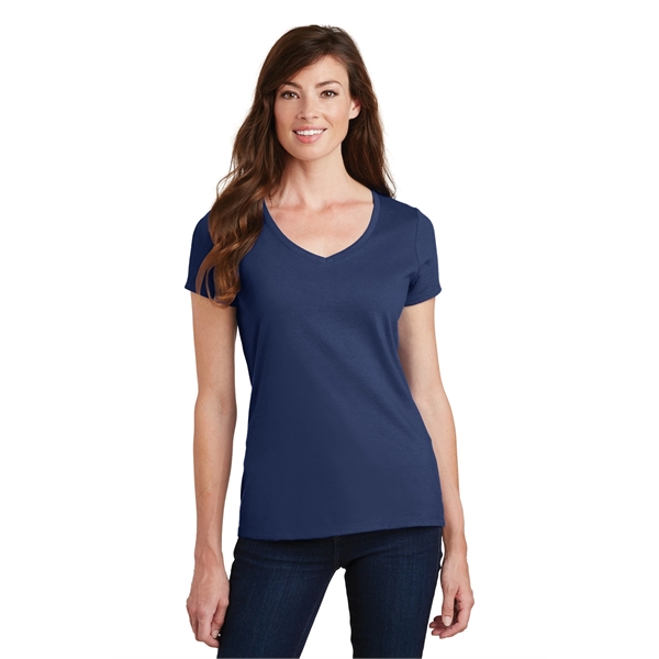 Port & Company Women's Fan Favorite V-Neck Tee. - Port & Company Women's Fan Favorite V-Neck Tee. - Image 10 of 105