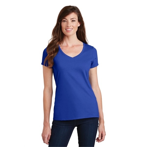 Port & Company Women's Fan Favorite V-Neck Tee. - Port & Company Women's Fan Favorite V-Neck Tee. - Image 13 of 105