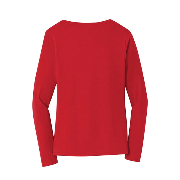 Port & Company Women's Long Sleeve Fan Favorite V-Neck Tee. - Port & Company Women's Long Sleeve Fan Favorite V-Neck Tee. - Image 11 of 63