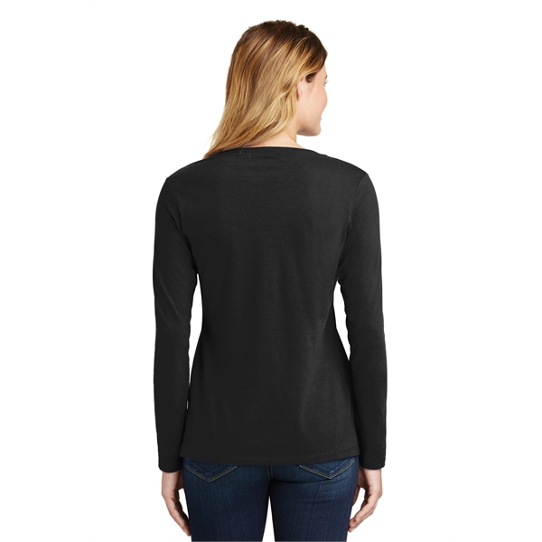 Port & Company Women's Long Sleeve Fan Favorite V-Neck Tee. - Port & Company Women's Long Sleeve Fan Favorite V-Neck Tee. - Image 17 of 63