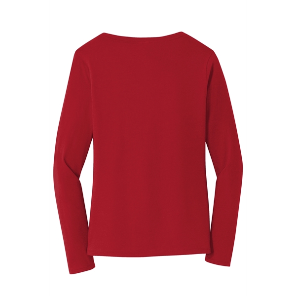 Port & Company Women's Long Sleeve Fan Favorite V-Neck Tee. - Port & Company Women's Long Sleeve Fan Favorite V-Neck Tee. - Image 29 of 63