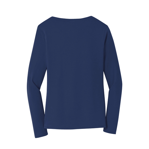 Port & Company Women's Long Sleeve Fan Favorite V-Neck Tee. - Port & Company Women's Long Sleeve Fan Favorite V-Neck Tee. - Image 33 of 63