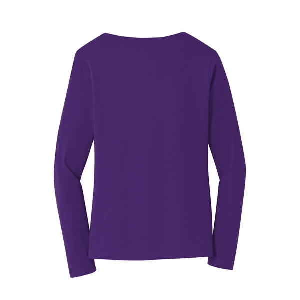 Port & Company Women's Long Sleeve Fan Favorite V-Neck Tee. - Port & Company Women's Long Sleeve Fan Favorite V-Neck Tee. - Image 37 of 63