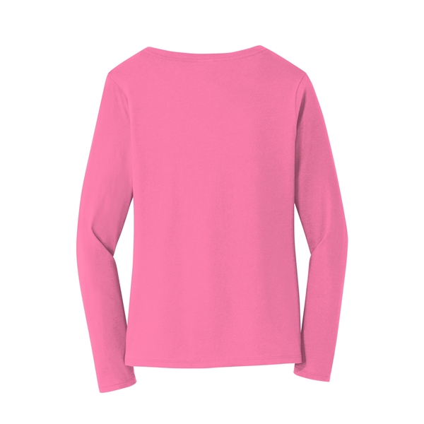 Port & Company Women's Long Sleeve Fan Favorite V-Neck Tee. - Port & Company Women's Long Sleeve Fan Favorite V-Neck Tee. - Image 42 of 63