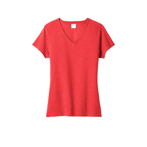 Port & Company Women's Fan Favorite Blend V-Neck Tee. - Port & Company Women's Fan Favorite Blend V-Neck Tee. - Image 10 of 65