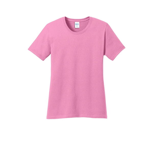 Port & Company Women's Core Cotton Tee. - Port & Company Women's Core Cotton Tee. - Image 21 of 144