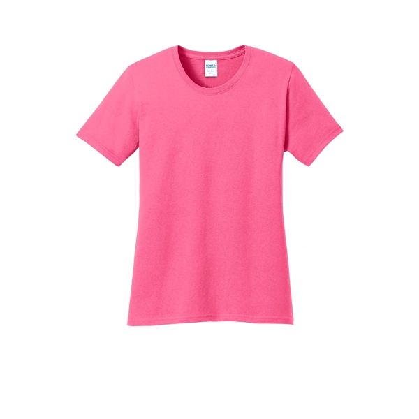 Port & Company Women's Core Cotton Tee. - Port & Company Women's Core Cotton Tee. - Image 69 of 144