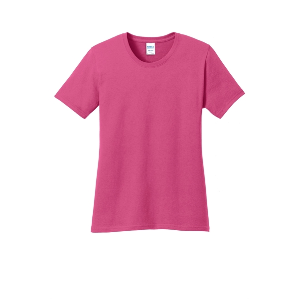 Port & Company Women's Core Cotton Tee. - Port & Company Women's Core Cotton Tee. - Image 94 of 144