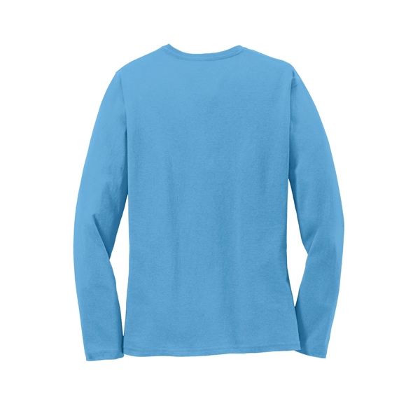 Port & Company Women's Long Sleeve Core Cotton Tee. - Port & Company Women's Long Sleeve Core Cotton Tee. - Image 6 of 94