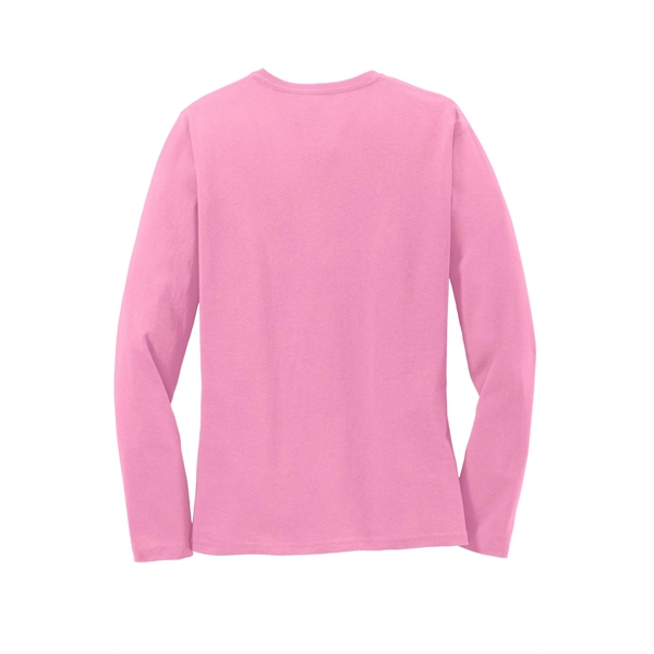 Port & Company Women's Long Sleeve Core Cotton Tee. - Port & Company Women's Long Sleeve Core Cotton Tee. - Image 16 of 94