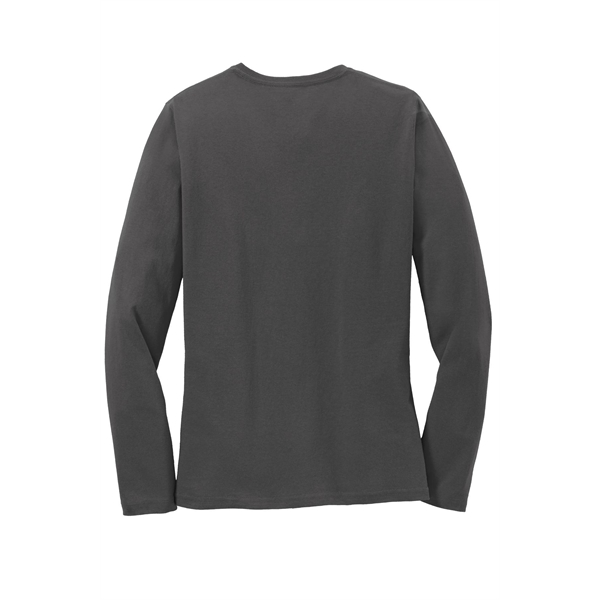 Port & Company Women's Long Sleeve Core Cotton Tee. - Port & Company Women's Long Sleeve Core Cotton Tee. - Image 19 of 94