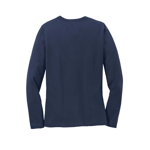 Port & Company Women's Long Sleeve Core Cotton Tee. - Port & Company Women's Long Sleeve Core Cotton Tee. - Image 33 of 94