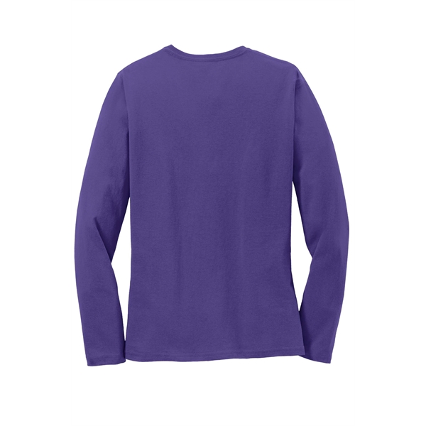 Port & Company Women's Long Sleeve Core Cotton Tee. - Port & Company Women's Long Sleeve Core Cotton Tee. - Image 37 of 94