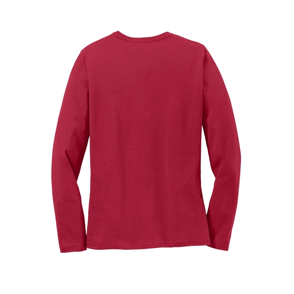 Port & Company Women's Long Sleeve Core Cotton Tee. - Port & Company Women's Long Sleeve Core Cotton Tee. - Image 41 of 94