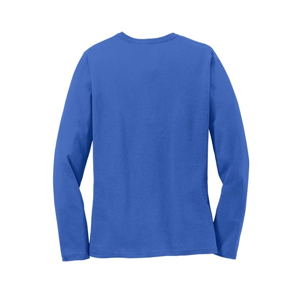 Port & Company Women's Long Sleeve Core Cotton Tee. - Port & Company Women's Long Sleeve Core Cotton Tee. - Image 45 of 94