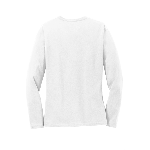 Port & Company Women's Long Sleeve Core Cotton Tee. - Port & Company Women's Long Sleeve Core Cotton Tee. - Image 53 of 94