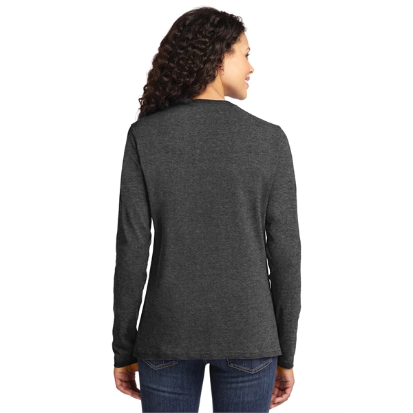 Port & Company Women's Long Sleeve Core Cotton Tee. - Port & Company Women's Long Sleeve Core Cotton Tee. - Image 58 of 94